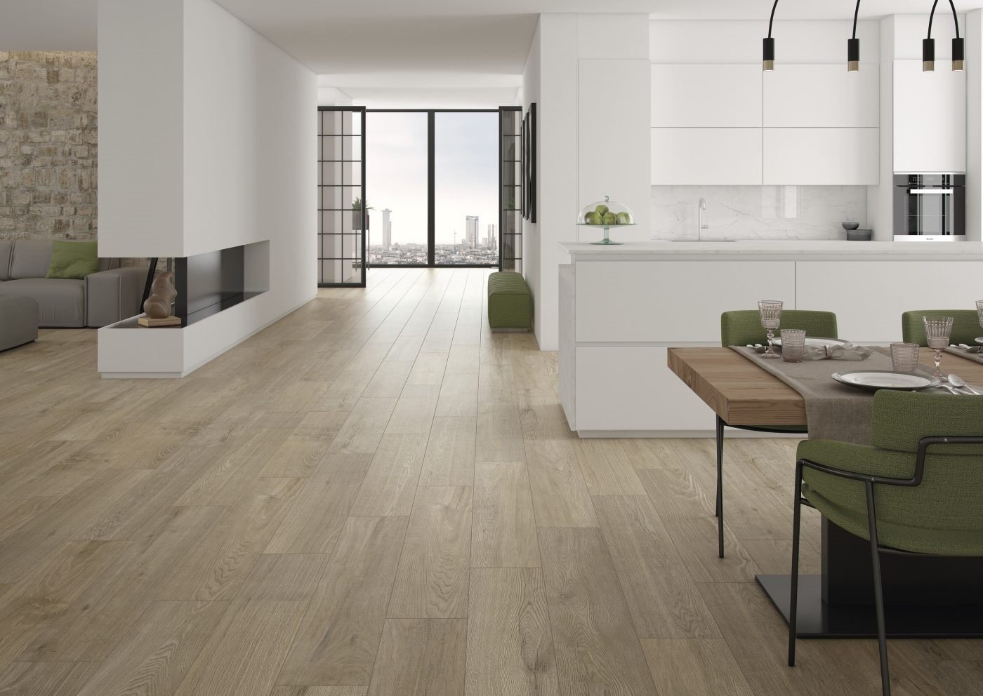 Carrelage aspect bois — modèle Acadia