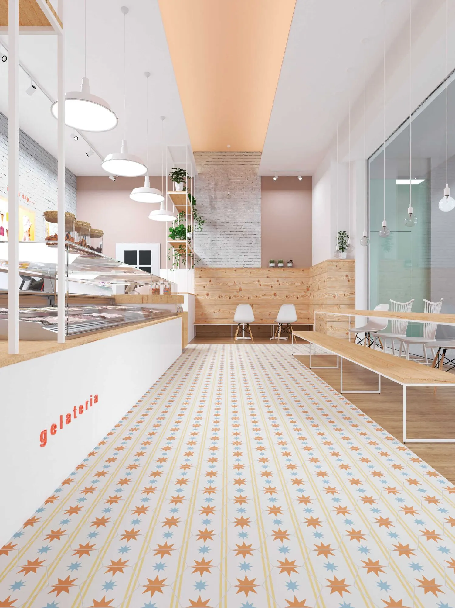 Carrelage aspect faïence & décor — modèle Boom